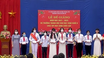 Lễ bế giảng năm học 2021-2022 Trường THCS Duyên Hà - Phần QĐ khen thưởng và trao giải