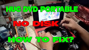 How to fix HUG DVD PORTABLE NO DISK