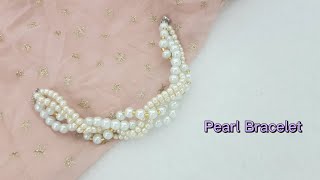 DIY : How To Make 3 strands Pearl Bracelet @CarmenPayCraft