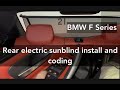 BMW rear power Sunblind retrofit for F chassis, 3 series, 4 series