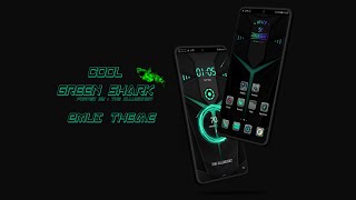 Cool Green Shark EMUI 9.1 Theme | Themer Club screenshot 3