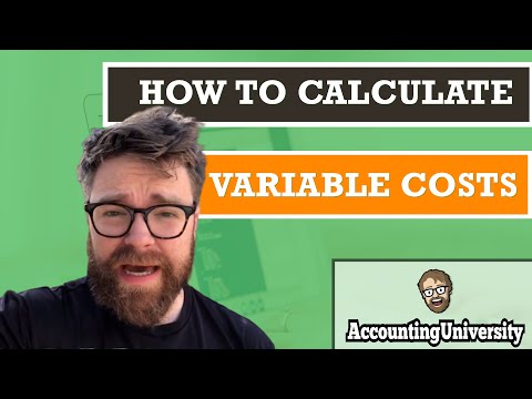 Video: How To Determine Variable Costs