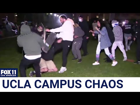 No signs of police intervention during chaos at UCLA