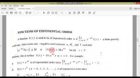 Existence of Laplace transform//MM-I//M.Adnan Anwar