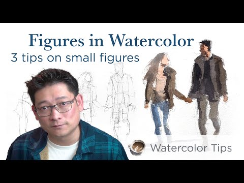 Painting Figures In Watercolor Scenery - 3 tips to paint better small figures
