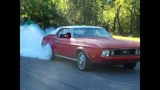 73 Mustang Grande Burnout