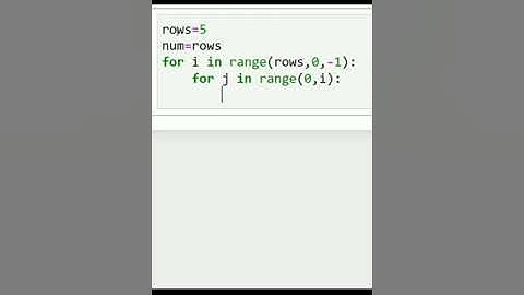 Inverted right triangle pattern with same digit||#coding #shorts #patterns #python