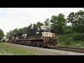 [4K] 6/6 NS 22X very short doublestack container train at Wyomissing PA #shorts #short #viral #video