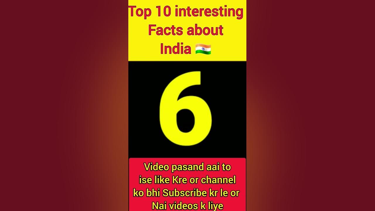 Top 10 interesting facts about india youtube