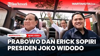 Prabowo Subianto Dan Erick Thohir Menyopiri Presiden Jokowi Dan Ibu Negara Iriana