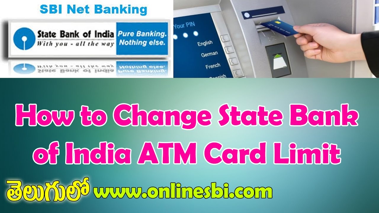 How To Change State Bank Of India ATM Card Limit In Telugu SBI Internet how-to-change-state-bank-of-india-atm-card-limit-in-telugu-sbi-internet