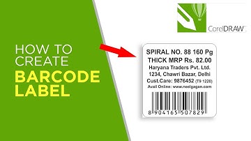 How to Create a Barcode Label - CorelDraw Tutorial