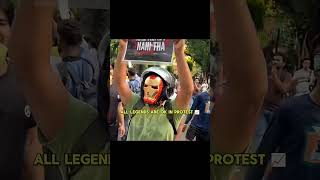 Protest, Spiderman and all super heroes,#protest #trending #viralshorts