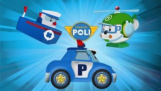 Robocar Cartoon Poli, Helly And Marine In Awesome Adventures Robocar Poli