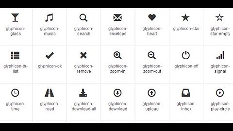 Bootstrap 3 | Glyphicons in bootstrap