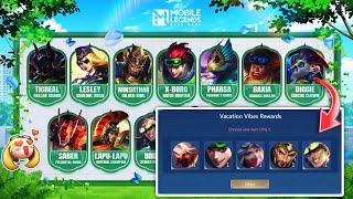 VOTE TO CLAIM YOUR FREE SKINS AT THE NEW MLBB VACATION VIBES EVENT