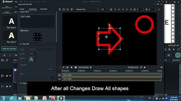 how to add arrow shapes and circle in filmora9 on your video