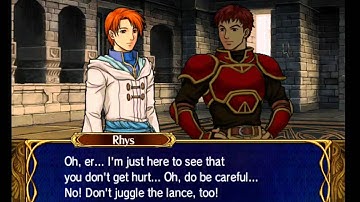 Kieran talk Rhys support B Fire Emblem 9 Game Cube