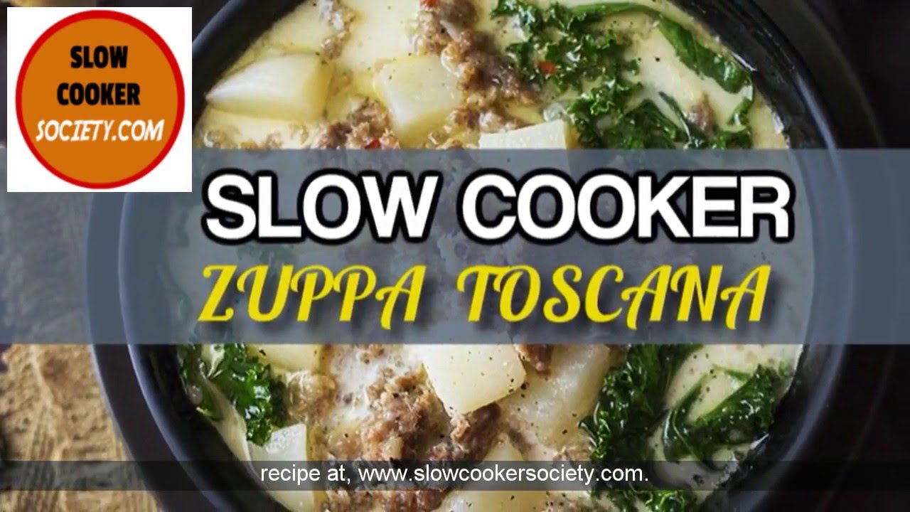 Slow Cooker Zuppa Toscana Recipe - YouTube