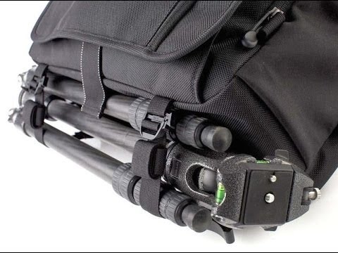 camera messenger bag with tripod holder