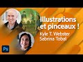 Adobe live  illustrations et pinceaux avec kyle t webster et sabrina tobal  adobe france