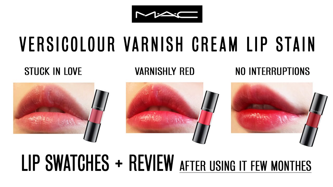 MAC VERSICOLOUR VARNISH CREAM LIP STAIN STUCK IN LOVE