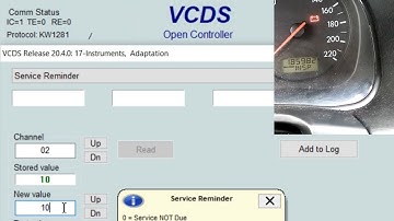 VCDS - Service INSP reset