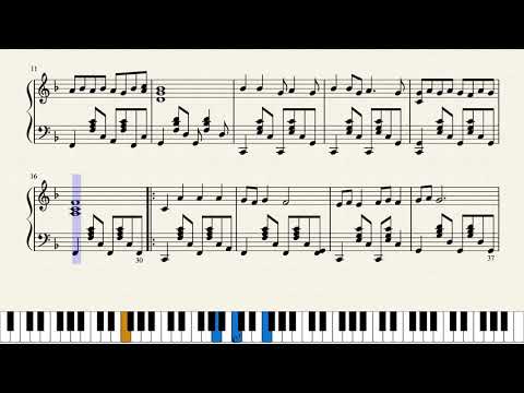 Tələbə - Elmira Rəhimova, [notlar + piano tutorial]