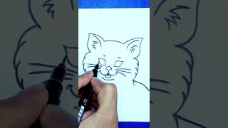 كيفية رسم وجه قطة جميلة بالخطوات