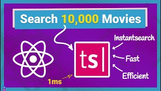 Build React FullText Instant Search App with Typesense  10,000 Movies database