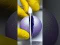 Cutting a frosted ink blob with surreal precision #ai #asmr #abstract