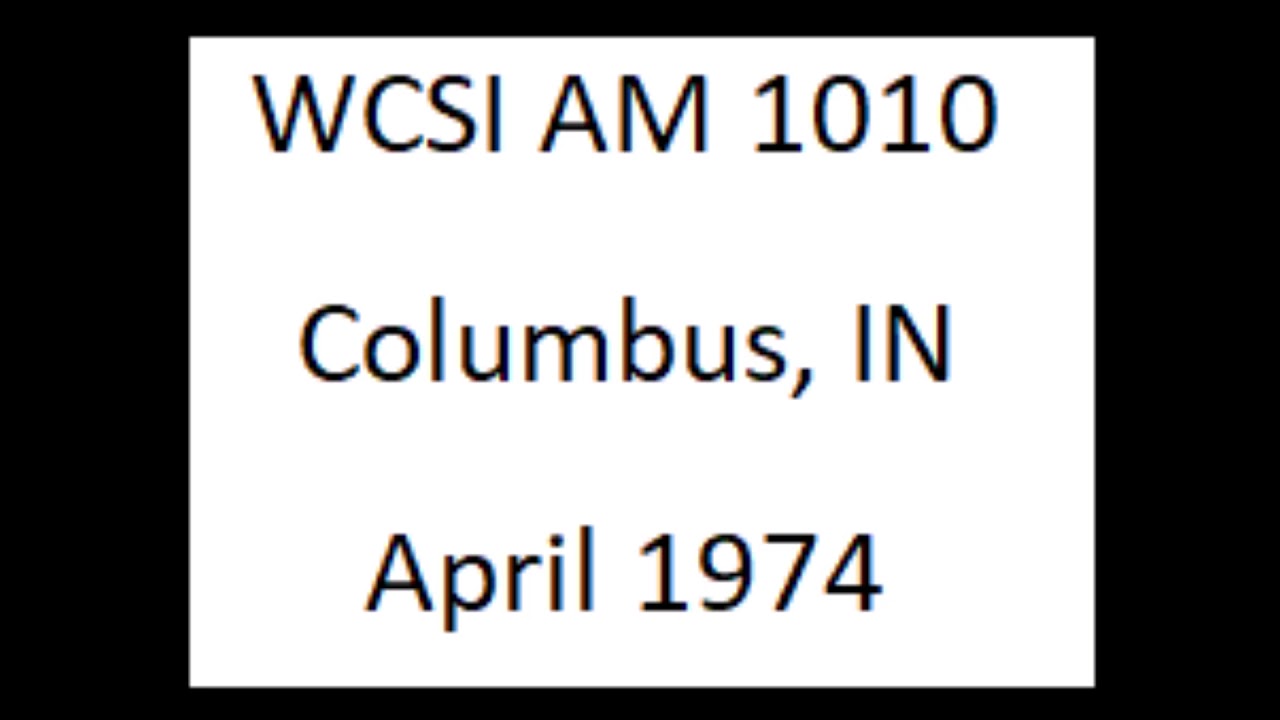 WCSI 1010 Columbus, IN 1974