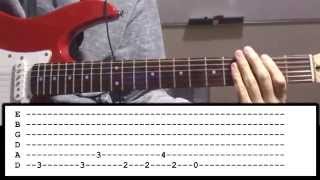 Video thumbnail of "Muse - Psycho - Guitar Lesson"