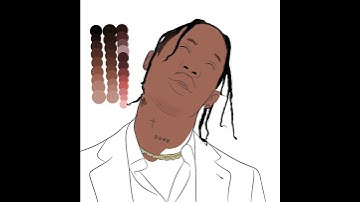 TRAVIS SCOTT VECTOR ART PRACTICE