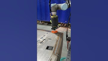 Cobot grinding steel welds