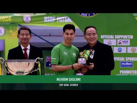 مهران غلامی بازی کن تیم ملی فوتسال افغانستان با شش گل آقای گل شد Afghanistanfutsal Afghanistan