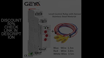 GEYA GRL8 Liquid Level Control Relay Electronic Liquid Level Controller 10A  AC/DC24V-240V