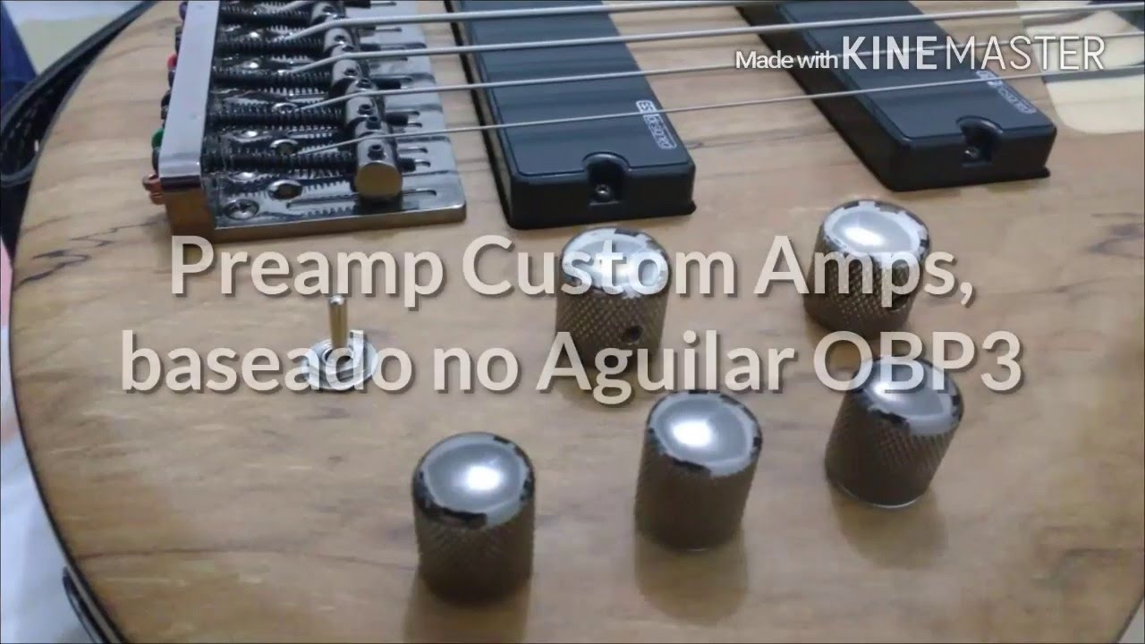 Teste Preamp Custom Amps Aguilar OBP3 + LTD B206SM YouTube