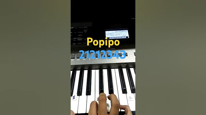 Popipopipopopipo music 🎶 in keyboard 🎹🎹