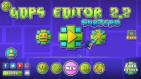 GDPS Editor 2.2 Subzero / Dash V2 Layout! (PREVIEW 1/4)