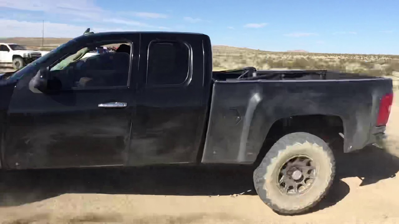 CWF Silverado 2wd bolt on long travel kit in action - YouTube