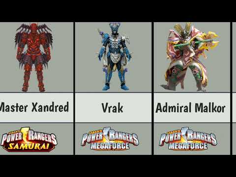 Main(Boss) villains of every Power Rangers series