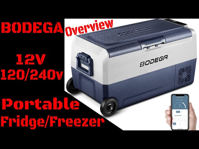 BODEGAcooler 48 Quart/42L Portable Car Fridge Dual Zone