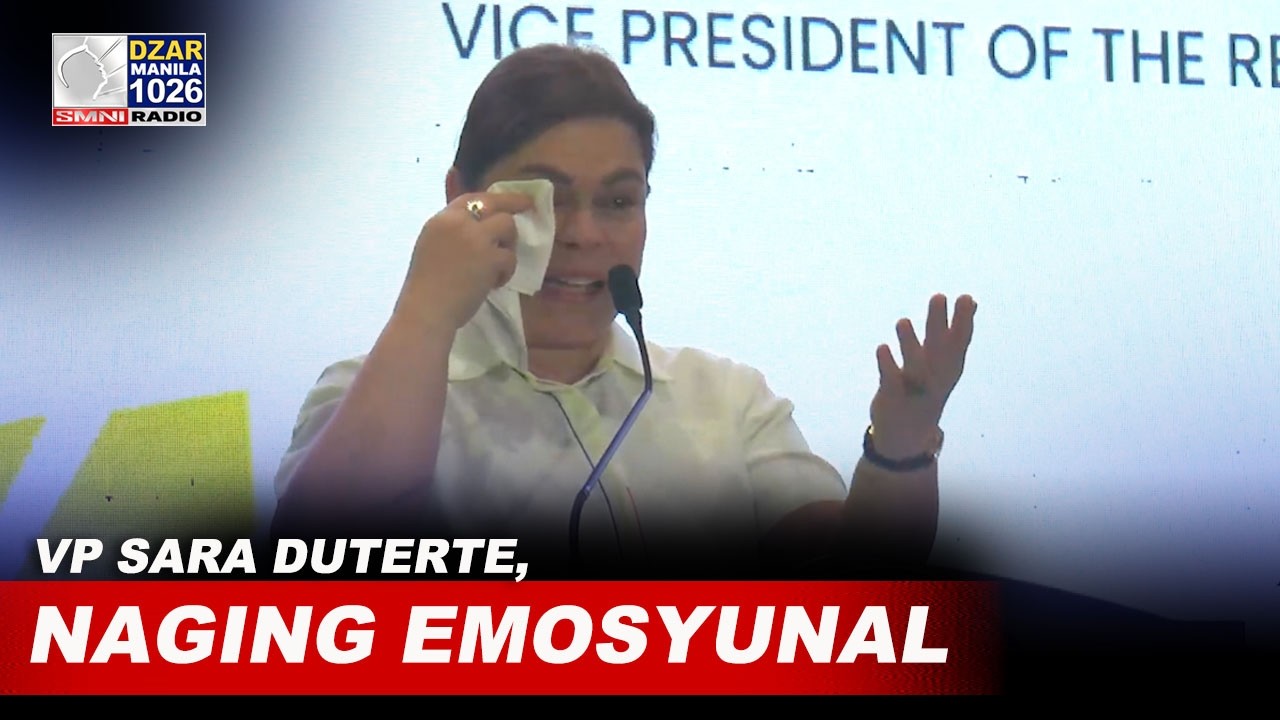VP Sara Duterte, naging emosyunal sa isang event na dinaluhan sa Davao City