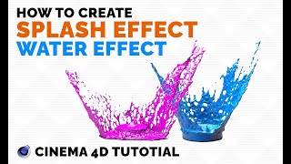 How to Create Splash Animation in Cinema 4D - Tutorial - Water Splash - Juice Splash