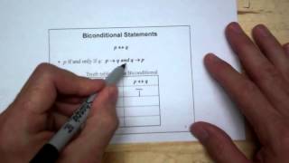 Constructing Truth Tables for the Conditional and Biconditional