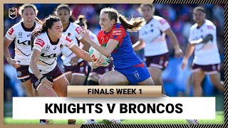 Newcastle Knights v Brisbane Broncos | NRLW 2023 Finals Week 1 | Full Match Replay