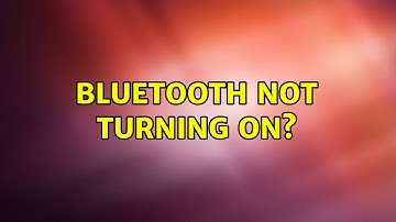 Ubuntu: Bluetooth not turning on? (2 Solutions!!)