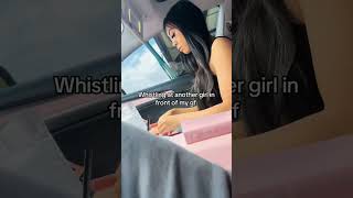 Whistling at a girls bbl to get my gf reaction #couplemoments #life #romance #funny #mood