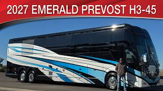 The Ultimate In Luxury Motorhomes The 2027 Emerald Coaches Prevost H3-45 Double Slide